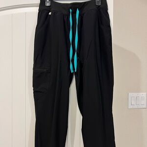 FIG Clothing High Waisted Zamora lined Jogger Scrub Pants medium petite